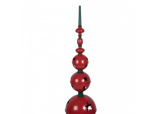 Christmas Decoration Figurine ? 31x153 Cm Red Green Metal - ? 31*153 cm