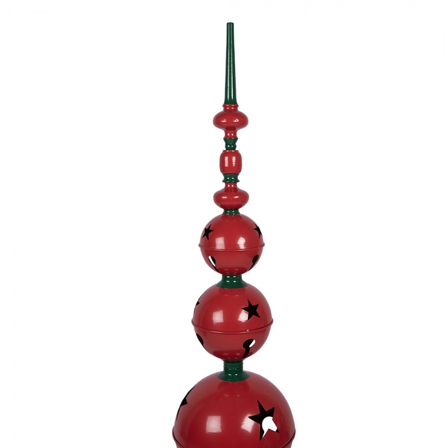 Christmas Decoration Figurine ? 31x153 Cm Red Green Metal - ? 31*153 cm