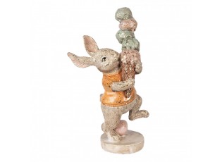 Decorative Figurine Rabbit 16x10x28 Cm Beige Plastic - 16*10*28 cm