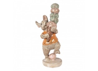 Decorative Figurine Rabbit 16x10x28 Cm Beige Plastic - 16*10*28 cm