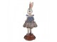 Vintage soška zaječice baletka v sukni a kyticí se zlatou patinou - 15*14*35 cm Clayre & Eef