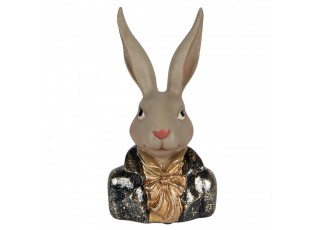 Decorative Figurine Rabbit 13x10x23 Cm Beige Plastic - 13*10*23 cm