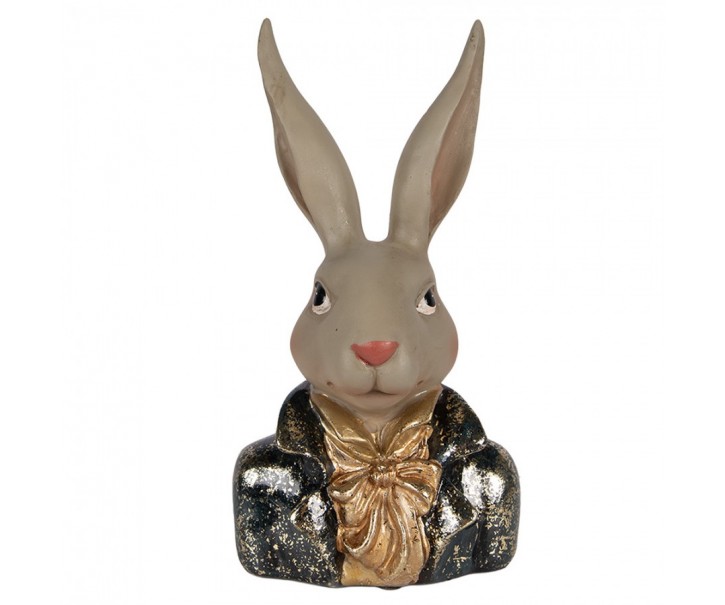 Decorative Figurine Rabbit 13x10x23 Cm Beige Plastic - 13*10*23 cm Clayre & Eef