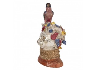 Decorative Figurine Cat 24x21x40 Cm White Plastic - 24*21*40 cm