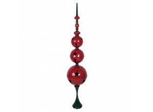 Christmas Decoration Figurine ? 31x179 Cm Red Green Metal - ? 31*179 cm