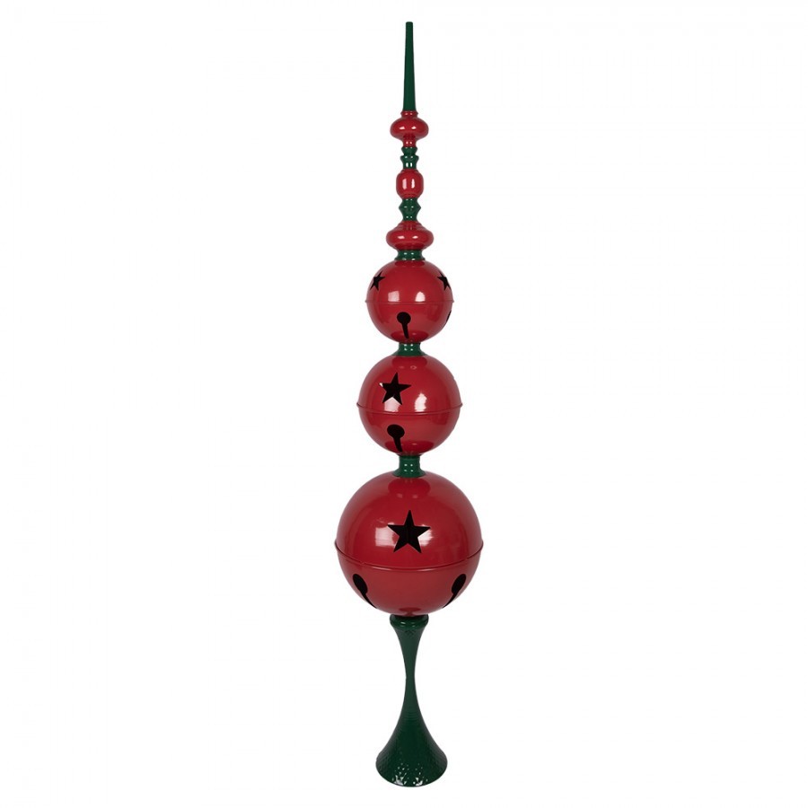 Christmas Decoration Figurine ? 31x179 Cm Red Green Metal - ? 31*179 cm
