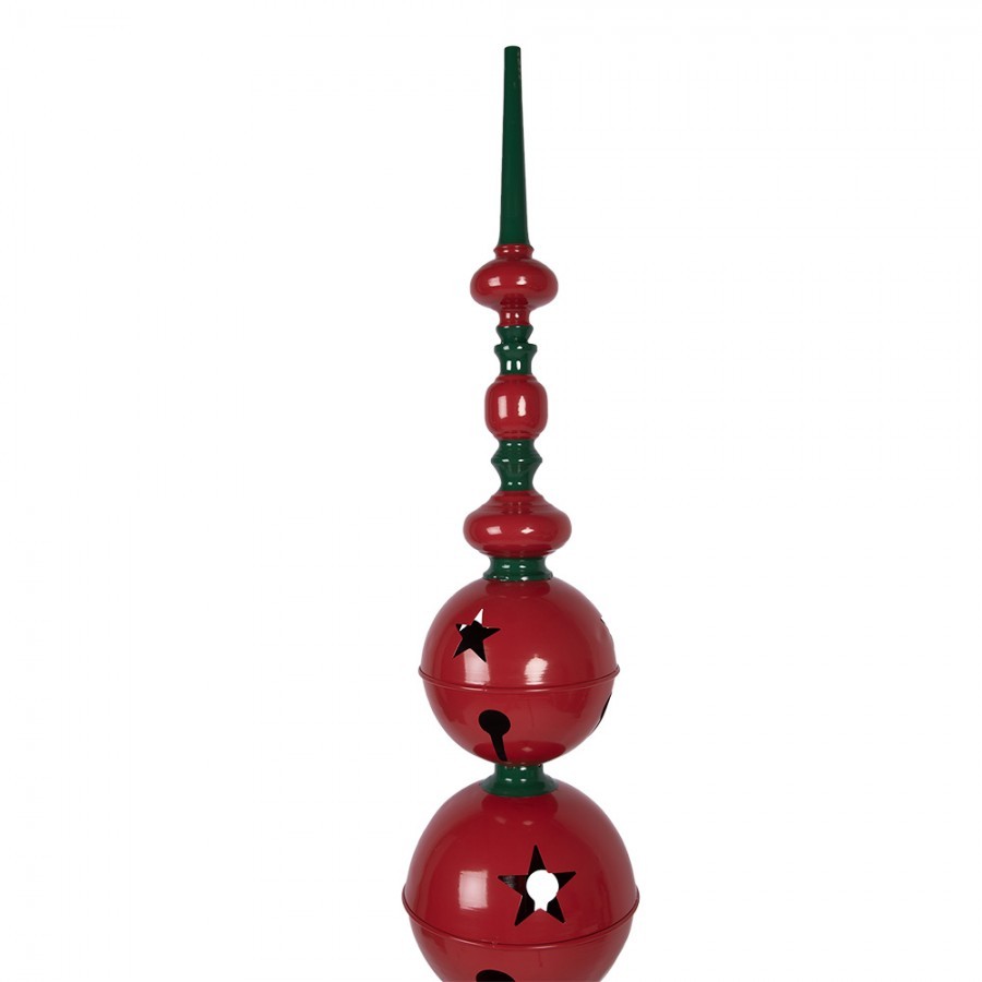 Christmas Decoration Figurine ? 31x179 Cm Red Green Metal - ? 31*179 cm