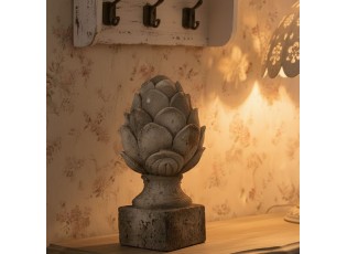 Béžovo-hnědá antik dekorace busta šiška - Ø 19*35 cm