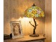 Zelená stolní lampa Tiffany Giallo - Ø 40*60 cm / E27/max 2*60W Clayre & Eef