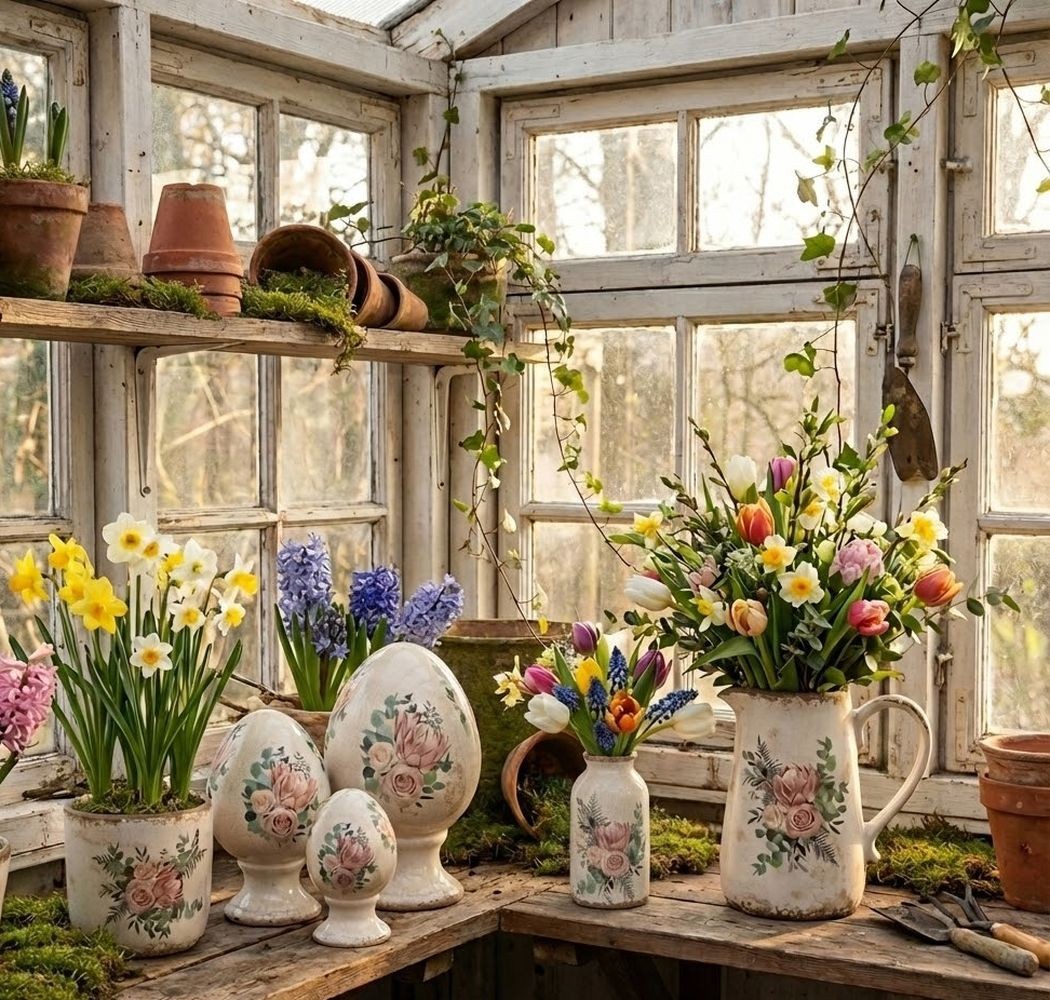 Béžová keramická váza s květy Protea Eucalypt M - Ø 8*16 cm Clayre & Eef Béžová keramická váza s květy Protea Eucalypt M - Ø 8*16 cm Clayre & Eef