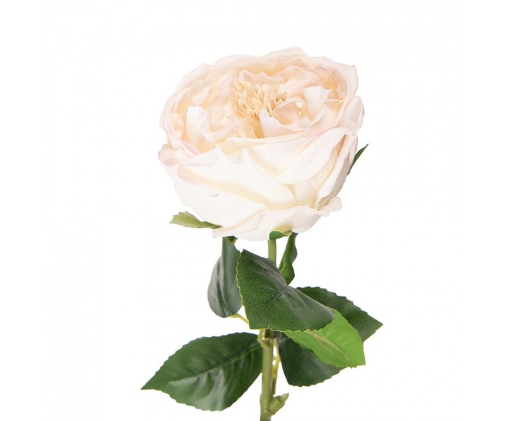Artificial Flower Rose 43 Cm White Plastic - 9*9*43 cm Clayre & Eef