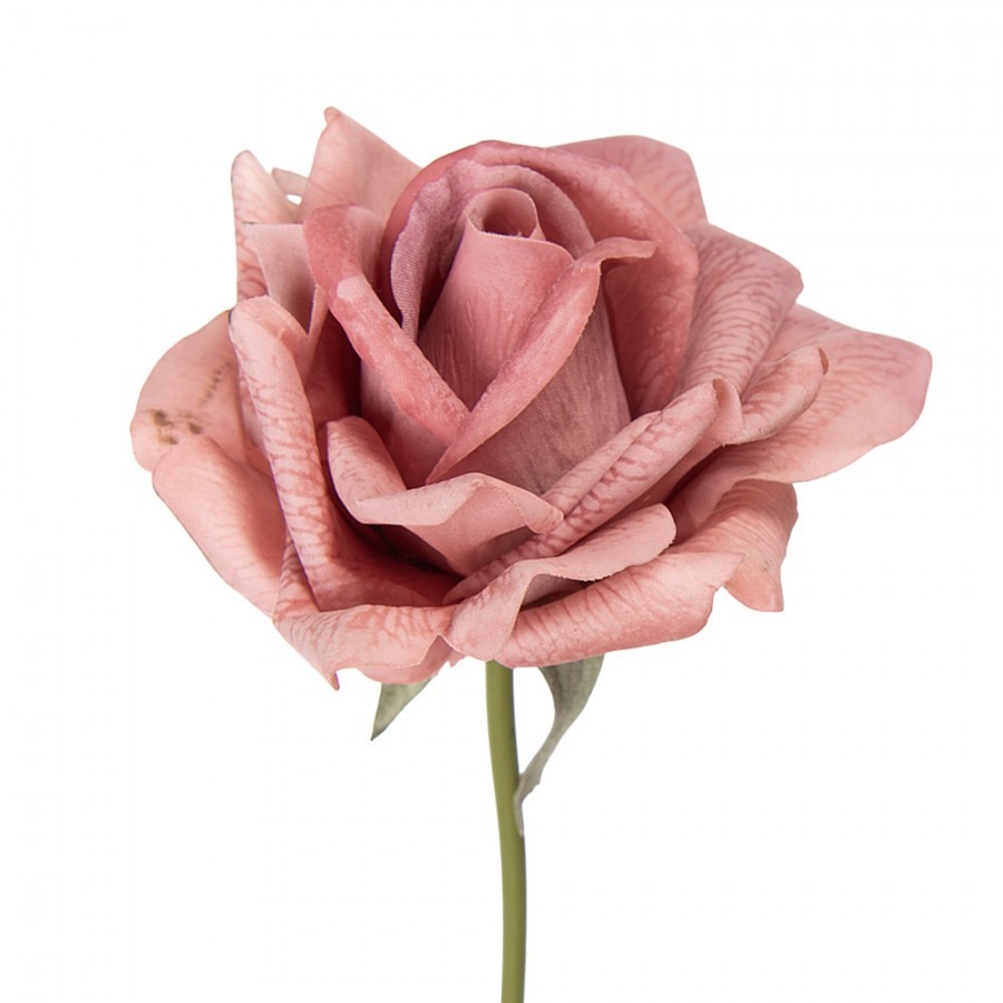 Artificial Flower Rose 35 Cm Pink Plastic - 10*10*35 cm