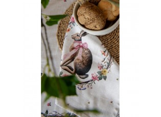 Utěrka zajíc s květy Easter Whispers Collection - 50*70 cm