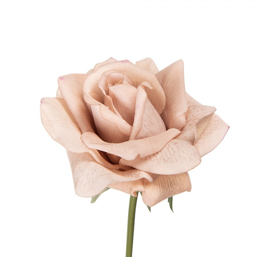 Artificial Flower Rose 35 Cm Beige Plastic - 10*10*35 cm