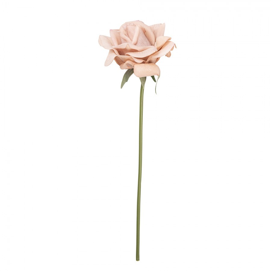 Artificial Flower Rose 35 Cm Beige Plastic - 10*10*35 cm