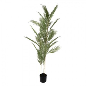 Impozantní umělá palma v květináči – kus exotiky - 25*25*180 cm