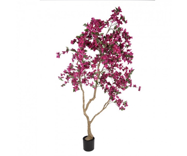 Stromek s růžovými květy Bougainvillea Tree - 125*125*210 cm Clayre & Eef