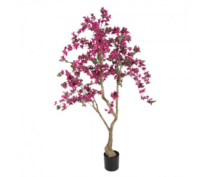 Stromek s růžovými květy Bougainvillea Tree - 80*80*180 cm Clayre & Eef