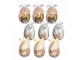 9ks dekorace barevné závěsné vajíčko s králíčky a kuřátky Spring Egg - Ø 5*8 cm Clayre & Eef