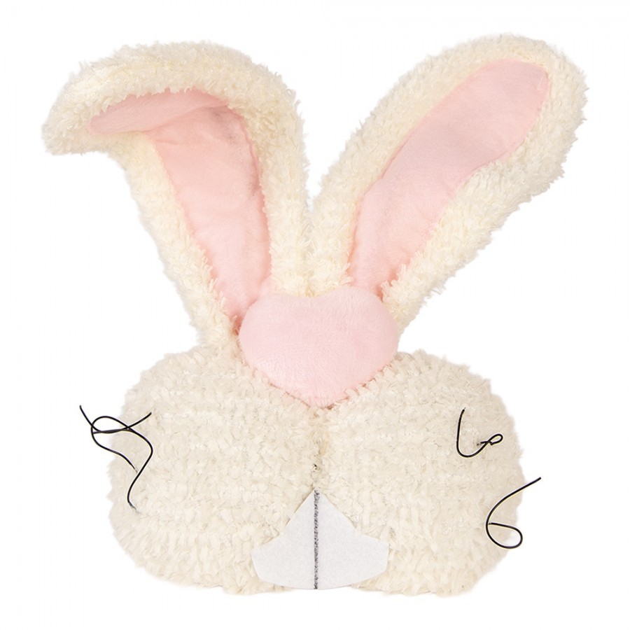 Decorative Cushion Rabbit 18x10x35 Cm Beige Polyester - 18*10*35 cm