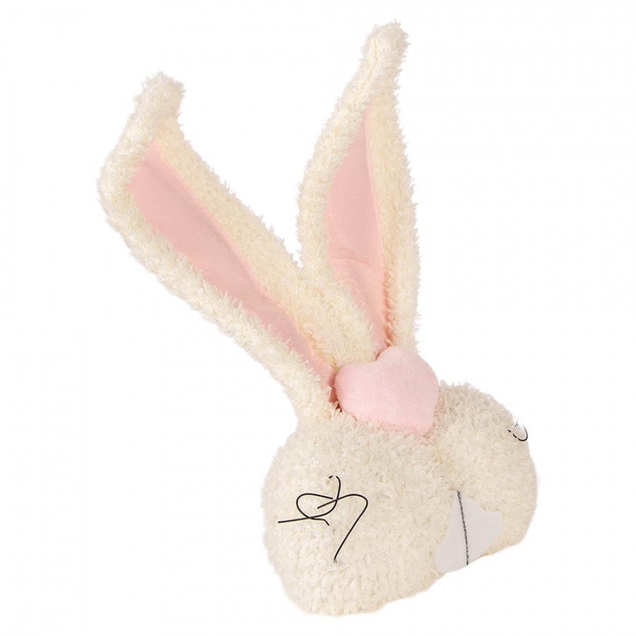 Decorative Cushion Rabbit 18x10x35 Cm Beige Polyester - 18*10*35 cm