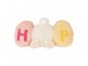 Decorative Cushion Rabbit 36x12x20 Cm White Polyester - 36*12*20 cm Clayre & Eef