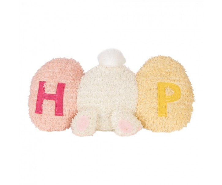 Decorative Cushion Rabbit 36x12x20 Cm White Polyester - 36*12*20 cm Clayre & Eef