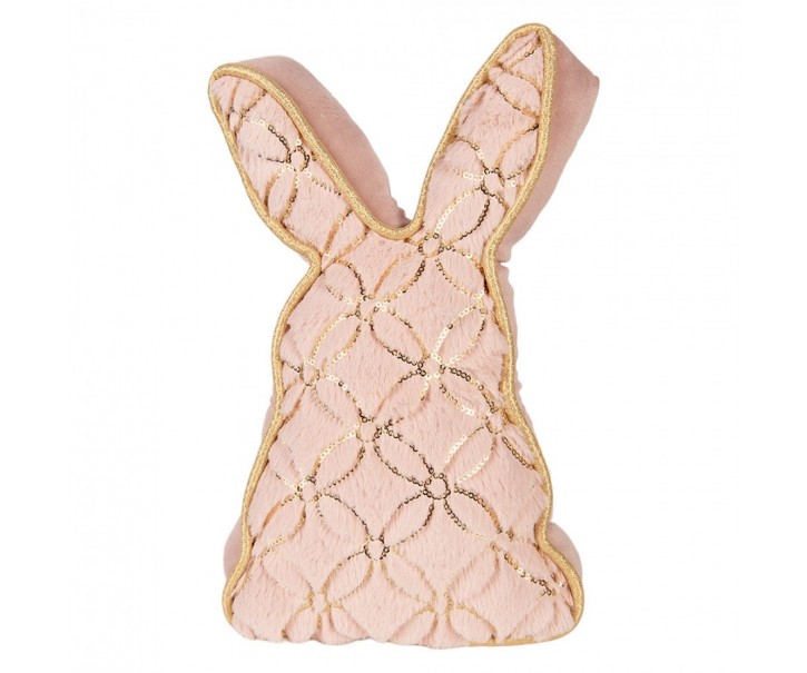 Door Stop Rabbit 20x7x31 Cm Pink Polyester - 20*7*31 cm Clayre & Eef