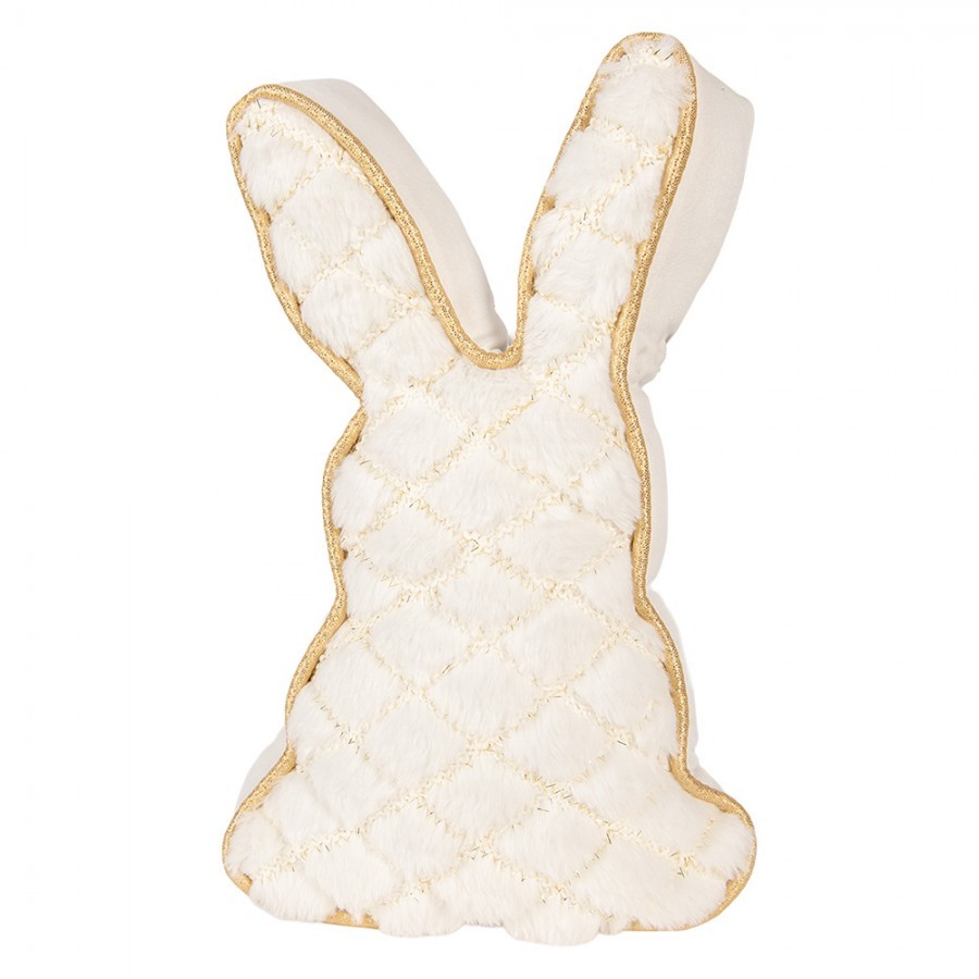 Door Stop Rabbit 20x7x31 Cm White Polyester - 20*7*31 cm