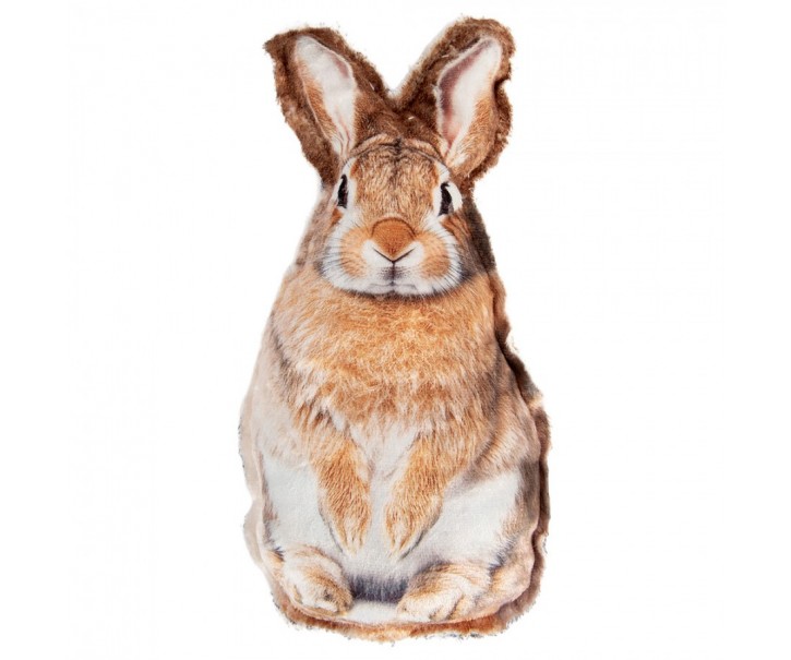 Dekorační plyšový polštářek ve tvaru králíčka - 16*5*32 cm Clayre & Eef