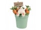 Dekorace králík v květináčku s mrkvemi - 21*20*28 cm Clayre & Eef