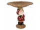 Christmas Decoration Figurine Santa Claus 24x19x24 Cm Gold Colored Plastic - 24*19*24 cm Clayre & Eef