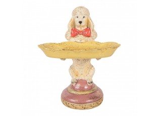 Decorative Figurine Dog 15x16x21 Cm Beige Plastic - 15*16*21 cm