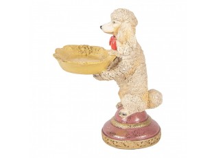 Decorative Figurine Dog 15x16x21 Cm Beige Plastic - 15*16*21 cm