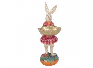Decorative Figurine Rabbit 11x14x30 Cm Beige Plastic - 11*14*30 cm