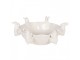 Decorative Bowl Rabbit 21x20x7 Cm White Ceramic - 21*21*7 cm Clayre & Eef