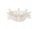 Decorative Bowl Rabbit 21x20x7 Cm White Ceramic - 21*21*7 cm Clayre & Eef