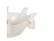 Decorative Bowl Rabbit 21x20x7 Cm White Ceramic - 21*21*7 cm Clayre & Eef