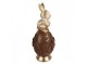 Decorative Figurine Rabbit ? 26x62 Cm Gold Colored Plastic - ? 26*62 cm Clayre & Eef