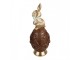 Decorative Figurine Rabbit ? 26x62 Cm Gold Colored Plastic - ? 26*62 cm Clayre & Eef