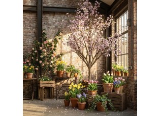 Umělý strom třešeň s růžovými květy Cherry Blossom - 190*190*300 cm