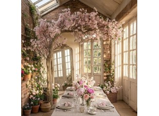 Umělý strom třešeň s růžovými květy Cherry Blossom - 150*100*320 cm