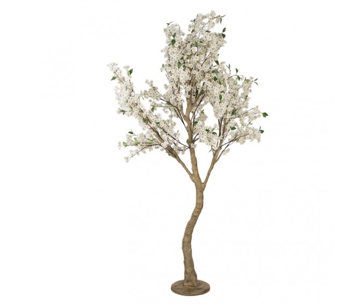 Dekorační strom třešeň s bílými květy Cherry Blossom - 130*100*250 cm Clayre & Eef