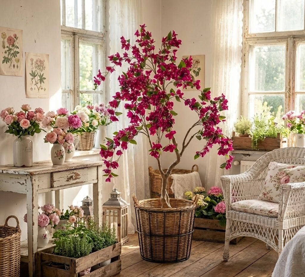Stromek s růžovými květy Bougainvillea Tree - 80*80*180 cm