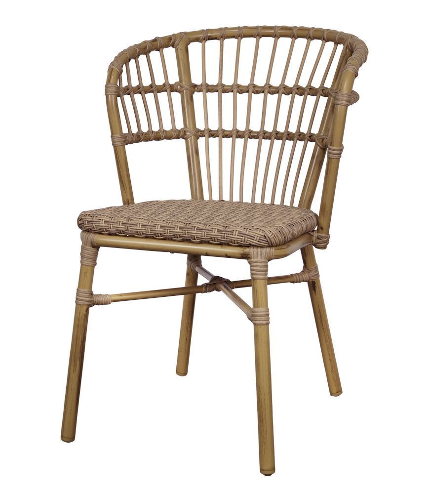 Venkovní bistro židle La Rochelle s výpletem - 62*53*82 cm 40056600