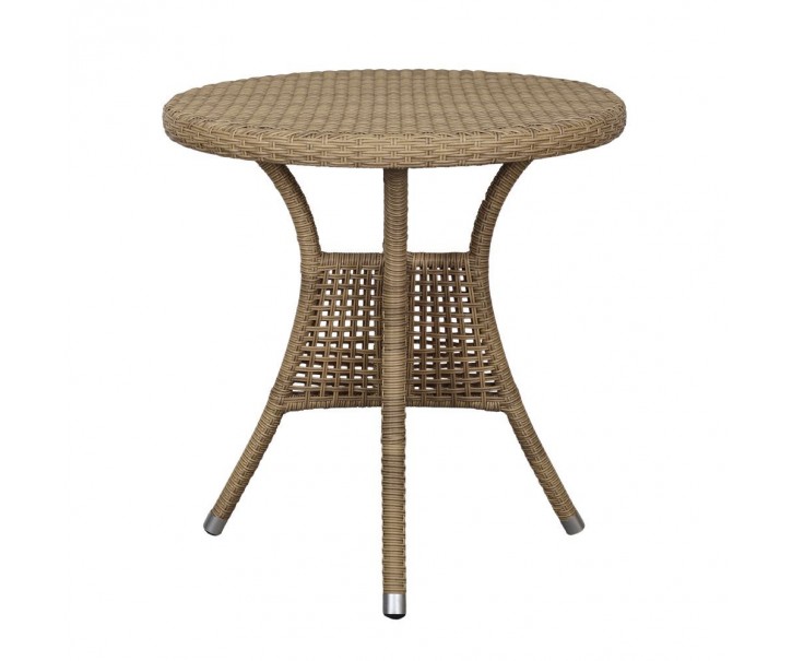 Venkovní bistro stůl La Rochelle s výpletem - Ø 70*74 cm Chic Antique