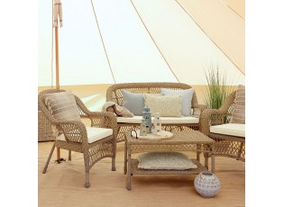 Zahradní nábytek s výpletem pohovka židle stůl La Riche - 127*71*86 cm