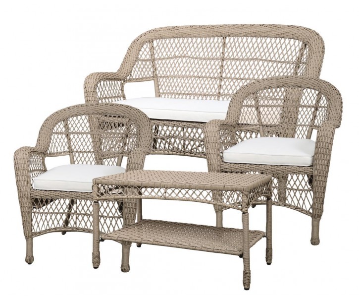 Zahradní nábytek s výpletem pohovka židle stůl La Rich - 127*71*86 cm Chic Antique