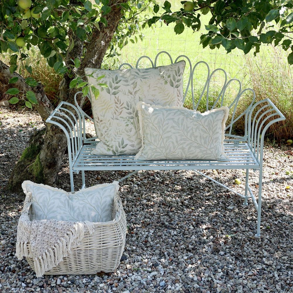 Modrá zahradní lavice La Mointré - 124*46*98 cm
