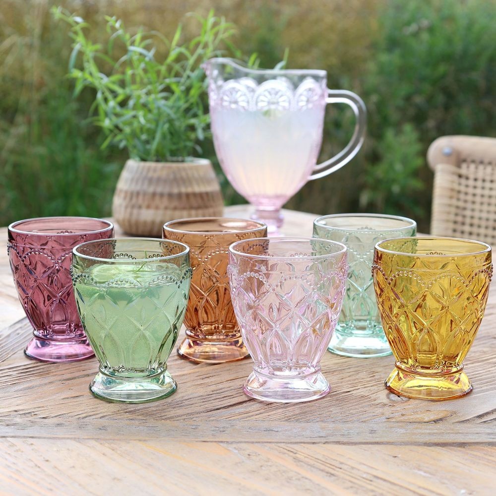 Set 6ks barevných skleniček na vodu Saint-Émilion - Ø 8*10 cm / 200ml